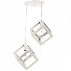 Φωτιστικό Κρεμαστό 2xE27 230V σε Ροζέτα Λευκό 4400-2-WH